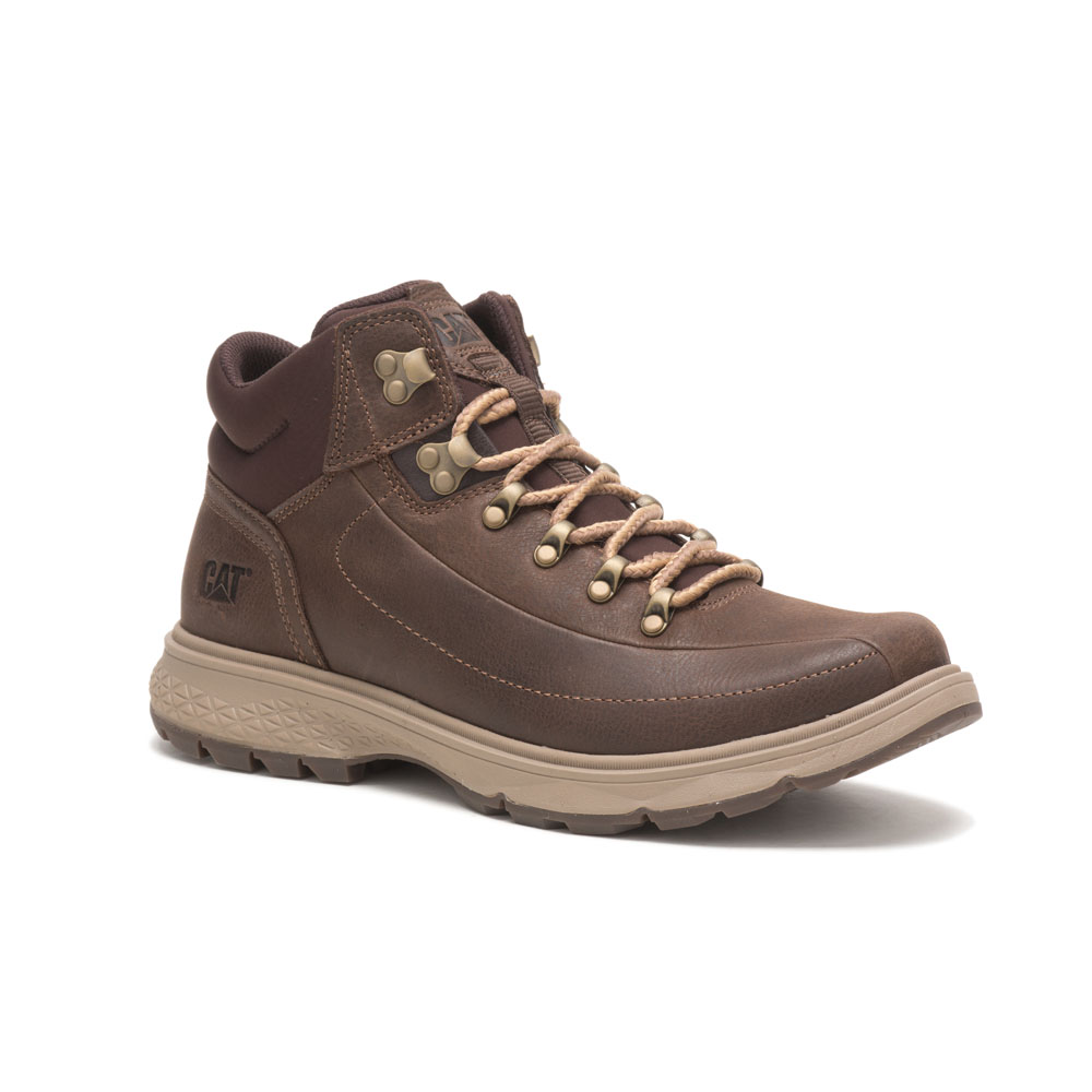 Caterpillar Forerunner - Mens Work Boots - Chocolate - NZ (683TWGFDP)